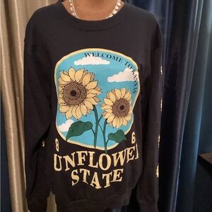 Sunflower State Navy Blue Sweatshirt